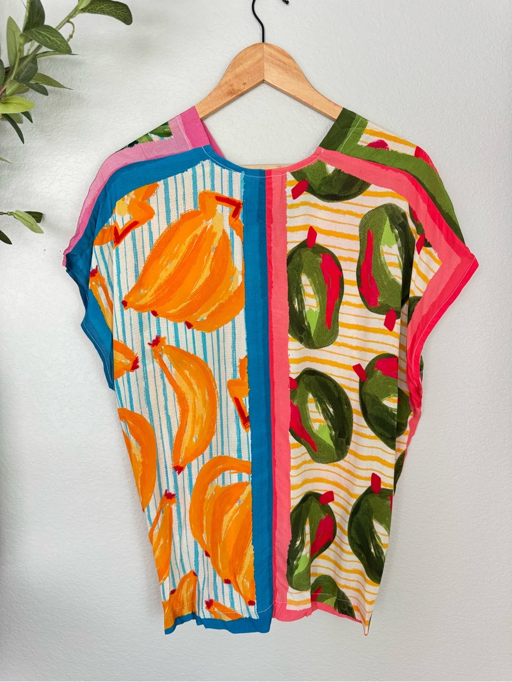 Farm Rio Fruits Scarves Blouse Skirt Set S M Tropical Resort Maximalist - Picture 2 of 12